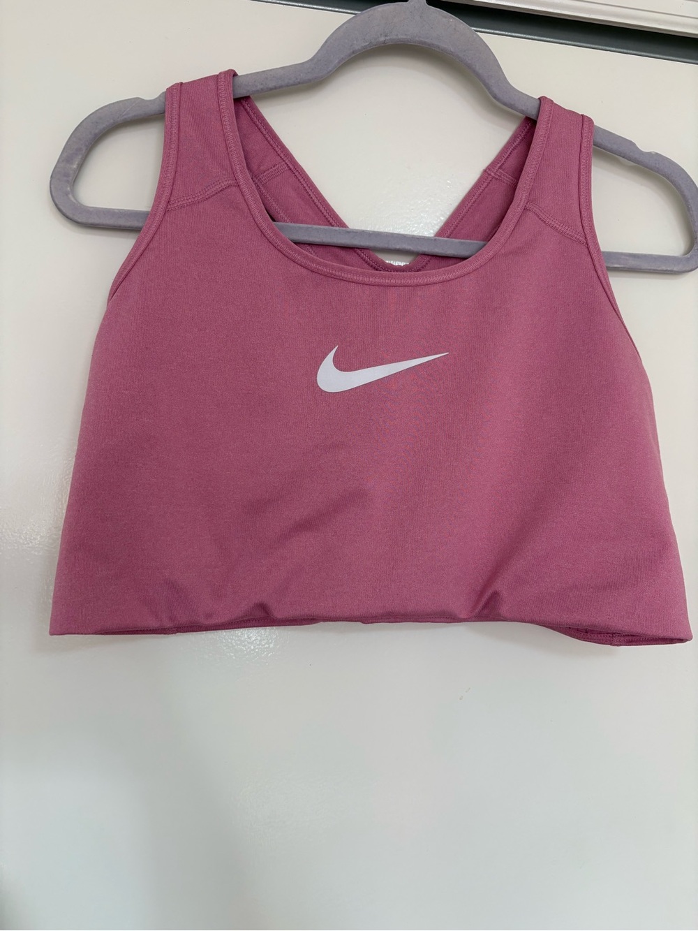 Nike - Pink Swoosh Dri-fit Sports Bra (plus size) - 2X